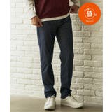 ネイビー | GOKU楽パンツ EASY STRETCH チェック5ポケット | ikka 