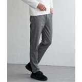 グレー | GOKU楽パンツ EASY STRETCHチェック5P | ikka 