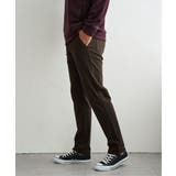 ダークブラウン | GOKU楽パンツ EASY STRETCH 起毛チェック5P | ikka 