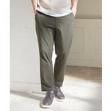 オリーブ | 【接触冷感】GOKU楽パンツ EASY STRETCH 冷感アンクル | ikka 