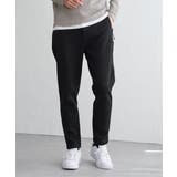 ブラック | 【セットアップ対応】ダブルフェイスカノコジップパンツ | ikka 