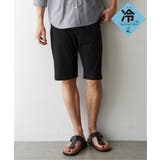 ブラック | 【接触冷感】EASY STRETCH冷感5ポケットショートパンツ | ikka 