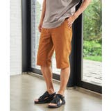 キャメル | 6.5分丈ドビーイージーハーフパンツ | ikka
