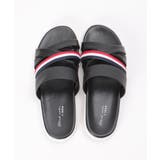 ブラック | 切り替えコンフォートサンダル | ikka 