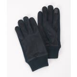 ネイビーブルー | スエードタッチグローブ | ikka 
