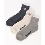 Dickies ディッキーズ クォーター丈ソックス 3足セット | ikka | 詳細画像1