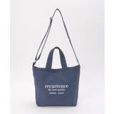 ミディブルー | 2WAYキャンンバスミニトートバッグ | ikka