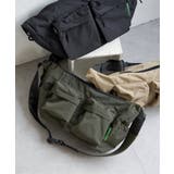 カーキ | 【WEB限定】KiU ダブルポケットショルダーバッグ【撥水／防水】 | ikka 