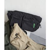 ブラック | 【WEB限定】KiU ダブルポケットショルダーバッグ【撥水／防水】 | ikka 