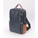 ネイビーブルー | GPレザータッチバックパック | ikka 