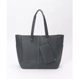 ネイビーブルー | シュリンクジップトートバッグ | ikka 