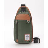 オリーブ | 配色切り替えボディバッグ | ikka 