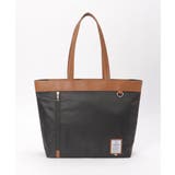 ブラック | 配色切り替えトートバッグ | ikka 