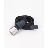 ネイビーブルー | ストレッチゴムメッシュベルトMIX | ikka 