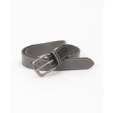 グレー | カラーステッチレザーベルト | ikka 