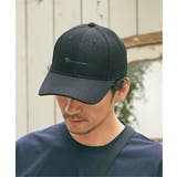 ブラック | Champion チャンピオン リネンライクキャップ | ikka 
