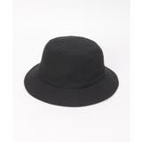 ブラック | レーザーホールメッシュバケットハット | ikka 