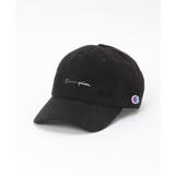 ブラック | 【WEB限定】Champion コーデュロイキャップ | ikka 