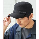 ブラック | Champion チャンピオン リネンライクワークキャップ | ikka