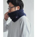 ネイビーブルー | Champion ファータッチネックウォーマー | ikka 