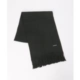 ブラック | 【抗菌防臭】ラッセルシャドーストライプマフラー | ikka 