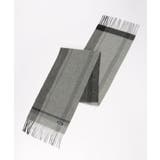 ウールパネルヘリンボーンマフラー | ikka  | 詳細画像10 