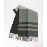 ブラック | 【抗菌防臭】リバーシブルチェックマフラー | ikka 