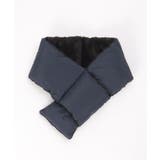 ネイビーブルー | 中綿マフラー | ikka 