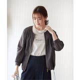 【雑誌InRed web10月号掲載】ライトブルゾン | ikka | 詳細画像2