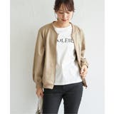 ベージュ | 【雑誌InRed11月号掲載】フェイクスエードブルゾン | ikka 