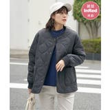 ブラック | キルトファーリバーシブルブルゾン | ikka