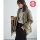 カーキ | キルトファーリバーシブルブルゾン | ikka