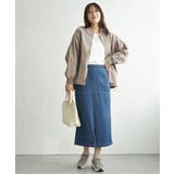 ミドル丈リブブルゾン | ikka  | 詳細画像23 