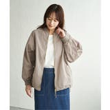 コーヒー | ミドル丈リブブルゾン | ikka 