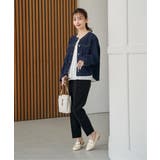 ストレッチデニムノーカラーシャウター【親子コーデ】 | ikka  | 詳細画像9 