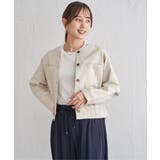 ストレッチデニムノーカラーシャウター【親子コーデ】 | ikka  | 詳細画像21 