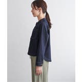 ストレッチデニムノーカラーシャウター【親子コーデ】 | ikka  | 詳細画像24 