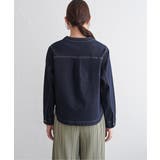 ストレッチデニムノーカラーシャウター【親子コーデ】 | ikka  | 詳細画像25 