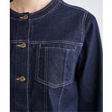 ストレッチデニムノーカラーシャウター【親子コーデ】 | ikka  | 詳細画像27 