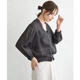 シアー9分袖カーデブルゾン | ikka | 詳細画像7