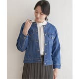 ストレッチノーカラーデニムGジャン | ikka  | 詳細画像8 