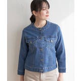 ストレッチノーカラーデニムGジャン | ikka  | 詳細画像16 