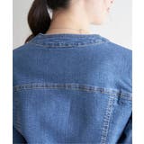 ストレッチノーカラーデニムGジャン | ikka  | 詳細画像21 