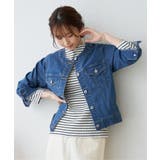 ストレッチノーカラーデニムGジャン | ikka  | 詳細画像2 