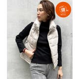 細コールフェイクダウンベスト | ikka  | 詳細画像1 