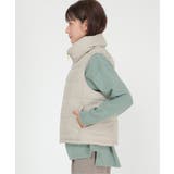 細コールフェイクダウンベスト | ikka  | 詳細画像2 