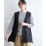 ノーカラーサイドスリットジレ | ikka | 詳細画像15