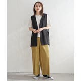 ノーカラーサイドスリットジレ | ikka | 詳細画像13