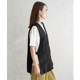 ノーカラーサイドスリットジレ | ikka | 詳細画像16