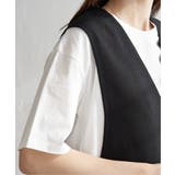 ノーカラーサイドスリットジレ | ikka | 詳細画像20